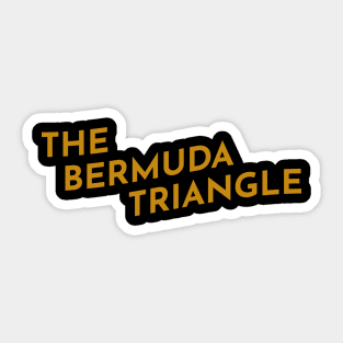 Bermuda Triangle Typography Sticker